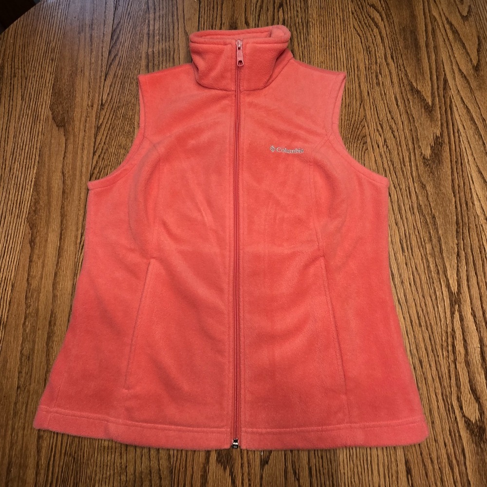 Columbia Sawyer Rapids Women's Size Medium Full Zip Sleeveless Fleece Vest EUC